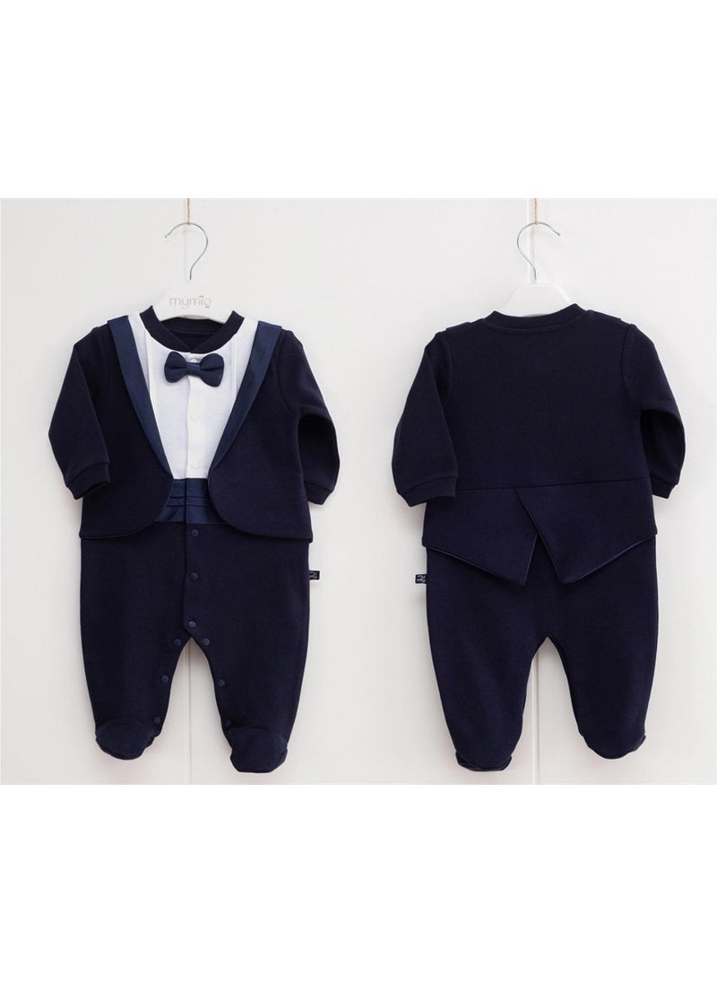 Mymio - Jumpsuit Tuxedo Navy Blue - Image 1