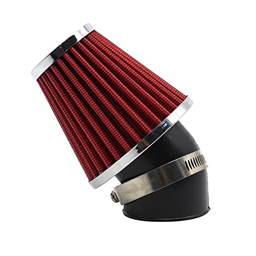 AotoKoop High Performance 48mm Motorcycle Air Filter, Dirt Bike Air Filter Compatible with HONDA YAMAHA SUZUKI ATV SSR TTR Dirt Bike, Inlet ID 48mm-Red - Image 2
