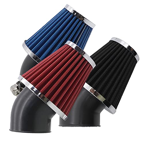 AotoKoop High Performance 48mm Motorcycle Air Filter, Dirt Bike Air Filter Compatible with HONDA YAMAHA SUZUKI ATV SSR TTR Dirt Bike, Inlet ID 48mm-Red - Image 5