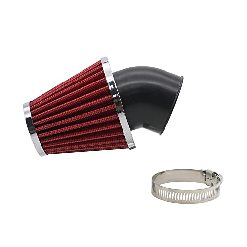 AotoKoop High Performance 48mm Motorcycle Air Filter, Dirt Bike Air Filter Compatible with HONDA YAMAHA SUZUKI ATV SSR TTR Dirt Bike, Inlet ID 48mm-Red - Image 4