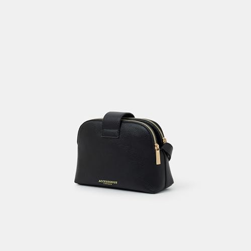 Accessorize London Women's Black Double-Zip Sling Bag I Womens Bag | Stylish Bag For Ladies| hand bags for women stylish - Image 3