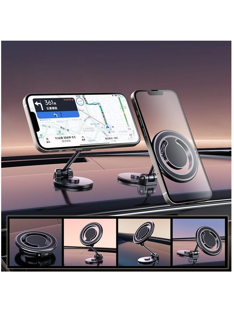 Car Mount Foldable Strong Magnetic Phone Holders for Your Car Metal Car Phone Mount with Swan Neck Design Carmount - Image 2