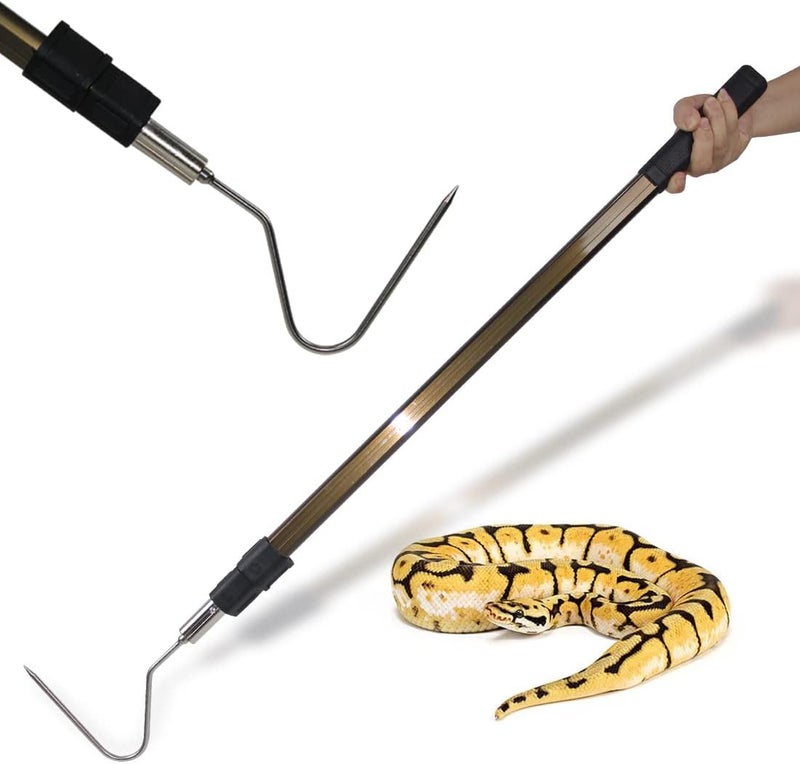 Wamlet 66" Snake Hook Reptile Catcher Stick Tongs Grabber Handling Tool for Rattlesnakes Python Copperhead Removal Catching - Image 1