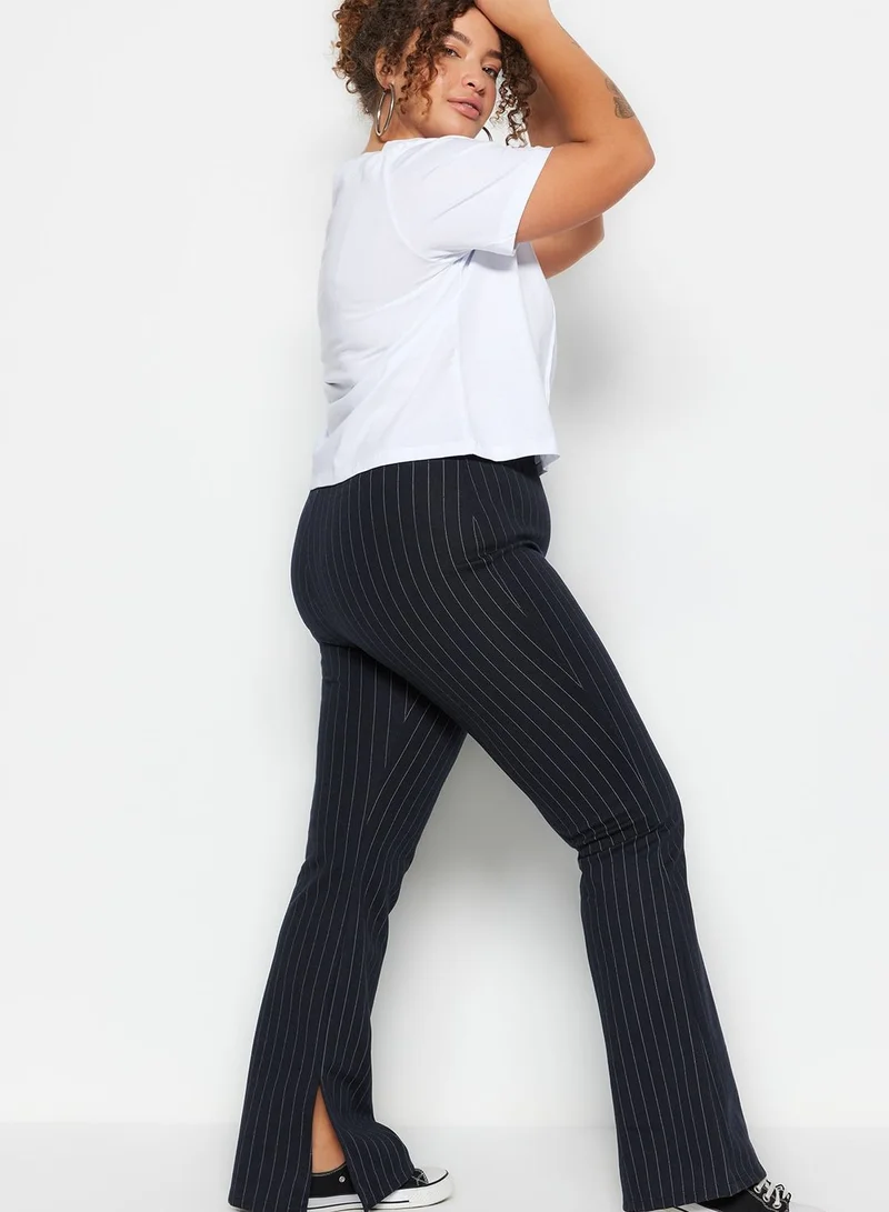 Trendyol Curve High Waist Striped Pants