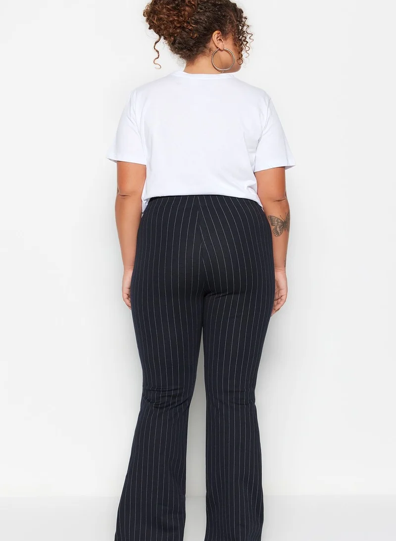 Trendyol Curve High Waist Striped Pants