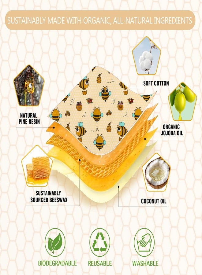 WeAreULEF Beeswax Wraps for Food - 9 Pack Reusable Food Wraps | Sustainable, Plastic-Free Alternative to Plastic Wrap & Foil | Sandwich, Cheese, Bread & Bowl Covers for Eco-Friendly Food Storage - Image 5