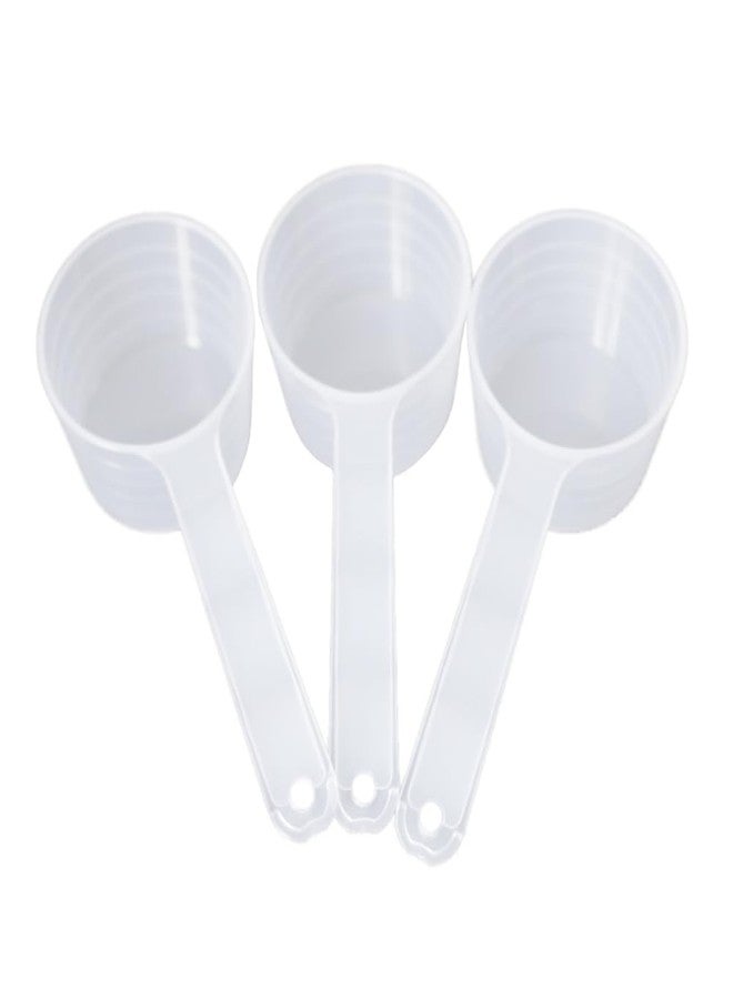ccHuDE 6 Pcs 50 ml Plastic Measuring Spoons Milk Powder Scoops Coffee Scale Teaspoons Lab Measuring Scoops for Pet Food - Image 1