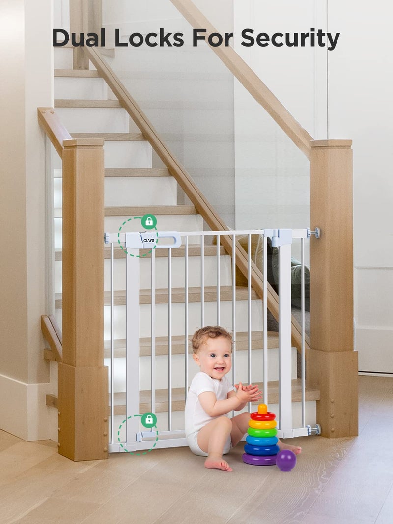 Ciays 29.5â€ to 37.8â€ Safety Baby Gate, Extra Wide Auto-Close Dog Gate for Stairs, Easy Walk Thru Indoor Pet Gate for Doorways and Rooms, 36in Tall - Image 5