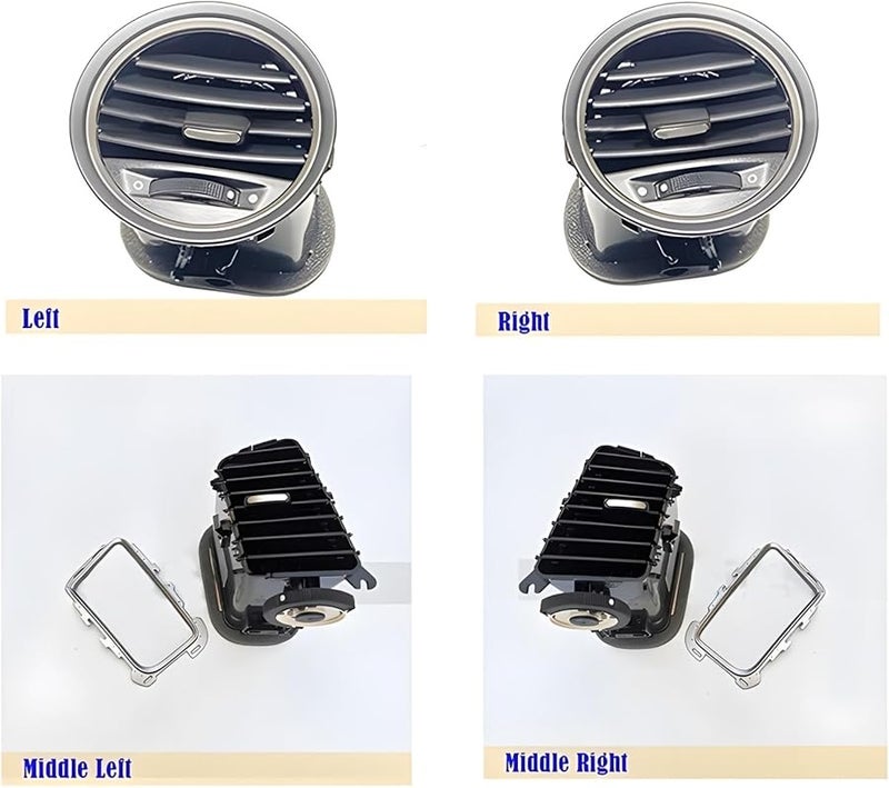 Black Right Car Center Console Dashboard AC Vents Air Outlet Grille For Roewe MG 350 - Image 2