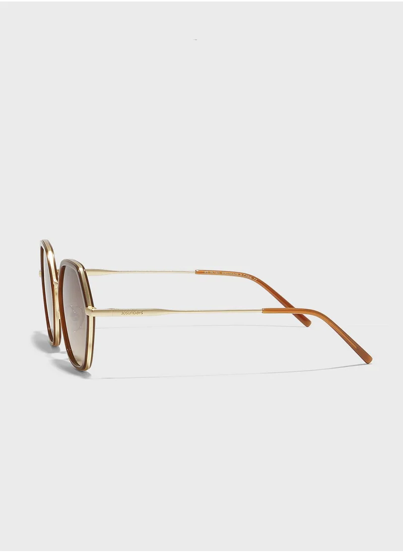 30 سندايز Equinox Pentagon Sunglasses