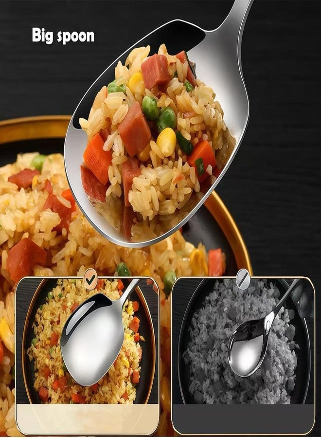 ZDFQly Large Serving Spoon, Premium 316L Stainless Steel Buffet Serving Spoon 9.5 Inch (1pack) - Image 5