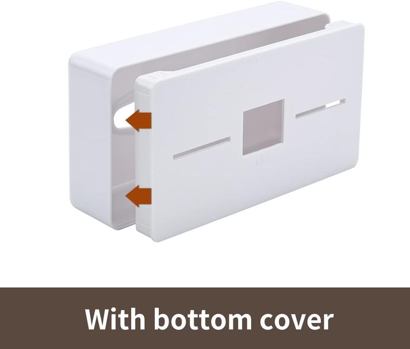 White Rectangular Wall-mounted Hand Wipe Tissue Box Set Face Towel Storage Box - Image 4