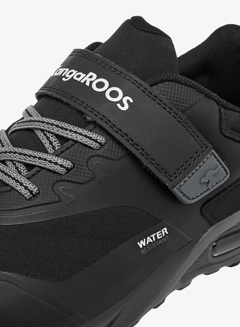 kangaROOS BLACK Women's Logo Print Sports Shoes with Hook and Loop Closure for Women | Best Price UAE