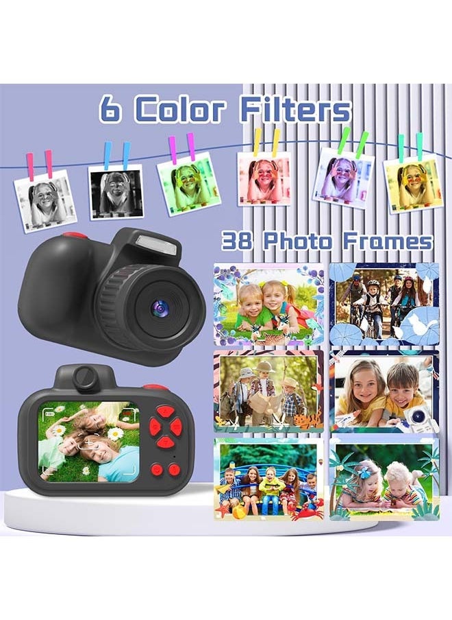 L&E Kids Camera,Best Birthday Festival Toys Gifts for Age 3 4 5 6 7 8 9 10 11 12 Year Old,Digital Camera for Kids with Video,Toy Camera Toddler Camera for Girls with 64GB Card  - Image 3