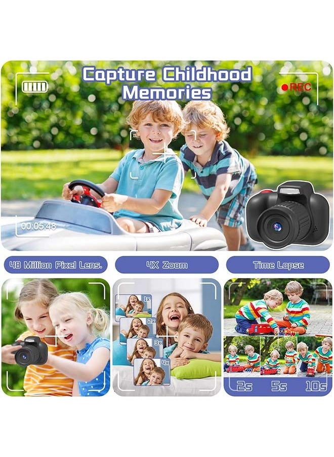 L&E Kids Camera,Best Birthday Festival Toys Gifts for Age 3 4 5 6 7 8 9 10 11 12 Year Old,Digital Camera for Kids with Video,Toy Camera Toddler Camera for Girls with 64GB Card  - Image 2