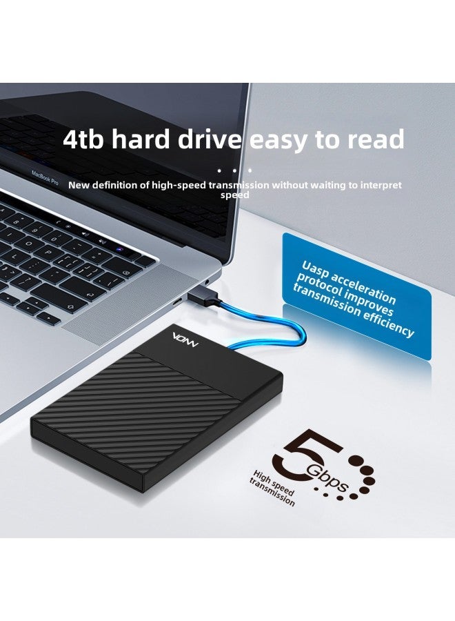 Notebook External SATA Mechanical USB3.0/3.1 2.5 Inch Twill Mobile Hard Disk Box-Color:C400-USB3.1  - Image 5
