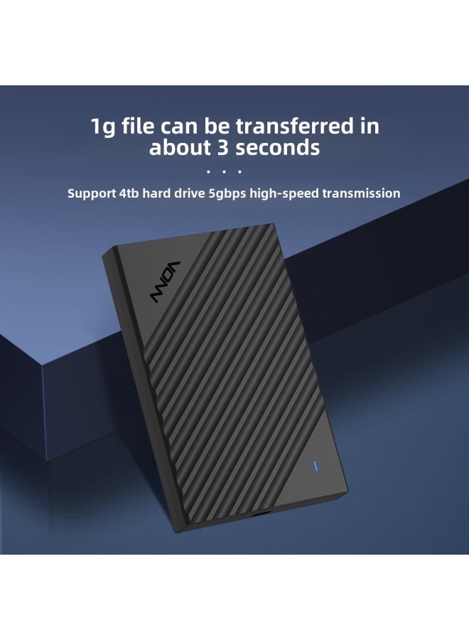 Notebook External SATA Mechanical USB3.0/3.1 2.5 Inch Twill Mobile Hard Disk Box-Color:C400-USB3.1  - Image 4