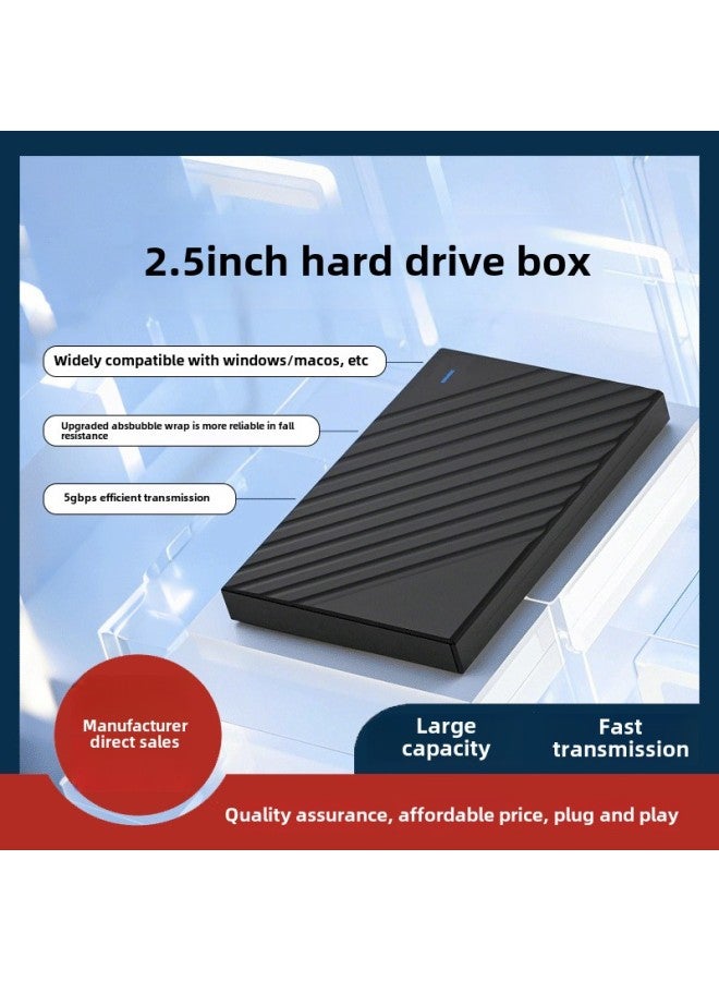 Notebook External SATA Mechanical USB3.0/3.1 2.5 Inch Twill Mobile Hard Disk Box-Color:C400-USB3.1  - Image 2
