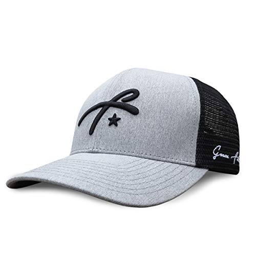 Grace Folly Trucker Hat for Men or Women- Many Cool Designs (Grey with GF Logo) - Image 1