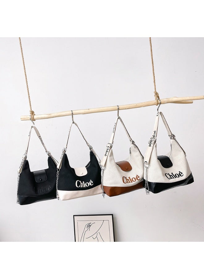 Chloe Chloé Shoulder Bag: Stylish Black with Branded Strap - Image 3