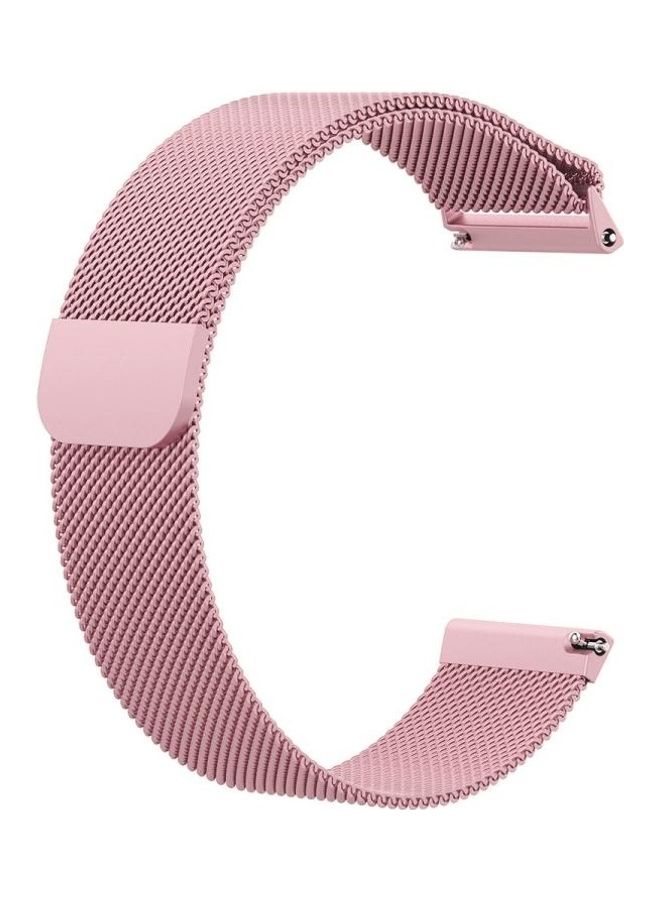 NIBEMINENT Milanese Watch Strap For Fitbit Versa 2/Fitbit Versa/Fitbit Lite Rose Pink - Image 2