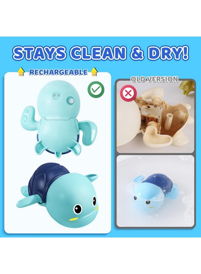 Gigilli Rechargeable Swimming Turtle Bath Toys, Baby Bath Toys for Kids Ages 1-3 2-4, Light Up Bathtub Pool Water Toys, Comes with Batteries, Toddlers Baby Shower Birthday Gifts - Image 4