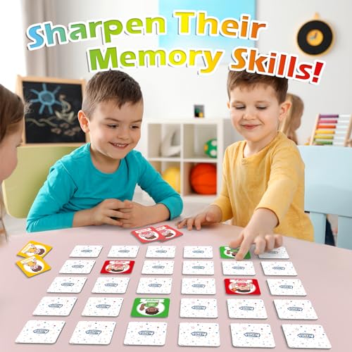 Aizweb Feelings Emotions Match Game,Memory Game,Social Emotional Learning Activities,Toddler Baby Flash Cards,Calm Down Corner Supplies,Educational Toys for Pre K Preschool Kindergarten Autism ADHD - Image 3