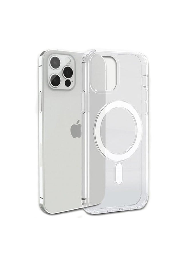 Recci Crystal Clear  Tansparent Magnetic Phone Case Cover ,  Compatible With Iphone 12/12 Pro - Image 1