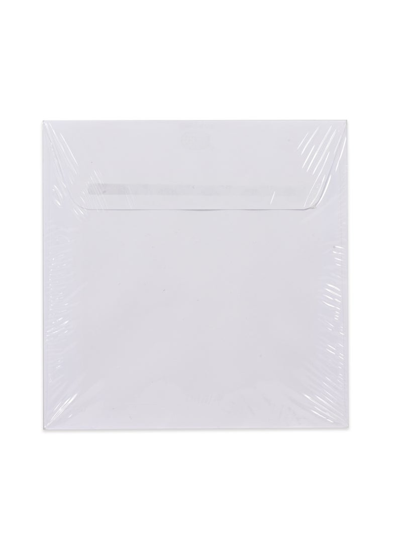 FIS Pack of 25 Pieces FIS CD White Envelopes Peel and Seal Size:125X125MM, 80 GSM - FSWE8021PW25 - Image 3