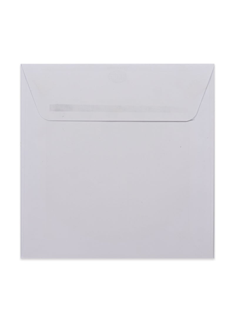 FIS Pack of 25 Pieces FIS CD White Envelopes Peel and Seal Size:125X125MM, 80 GSM - FSWE8021PW25 - Image 5