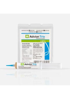 Advion Trio Cockroach Gel Bait, 1 Tubes x 30-Grams, 1 Plunger and 1 Tips, Formulated with 0.6% Indoxacarb, 0.1% Novaluron and 0.1% Pyriproxyfen, Ready-to-Use Roach Killer for Indoor and Outdoor Use