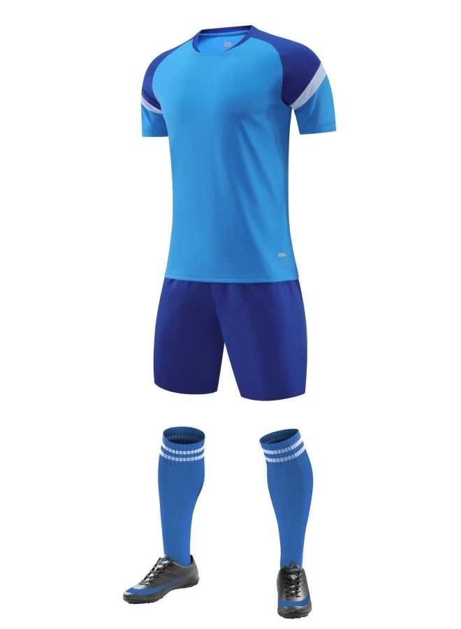 New Football Uniform Children's Competition Jersey School Team Competition Training Camp Team Uniform Printable Number
