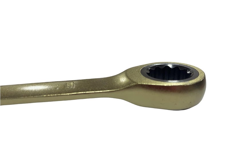 TUQO PUMPKIN Combination Ratchet Spanner/Wrench |Chrome Vanadium Steel |Heavy-Duty |Professional Series |Open-End & Ratcheting Design for Precision & Durability |Ideal for Auto & Mechanical Work,22mm - Image 4