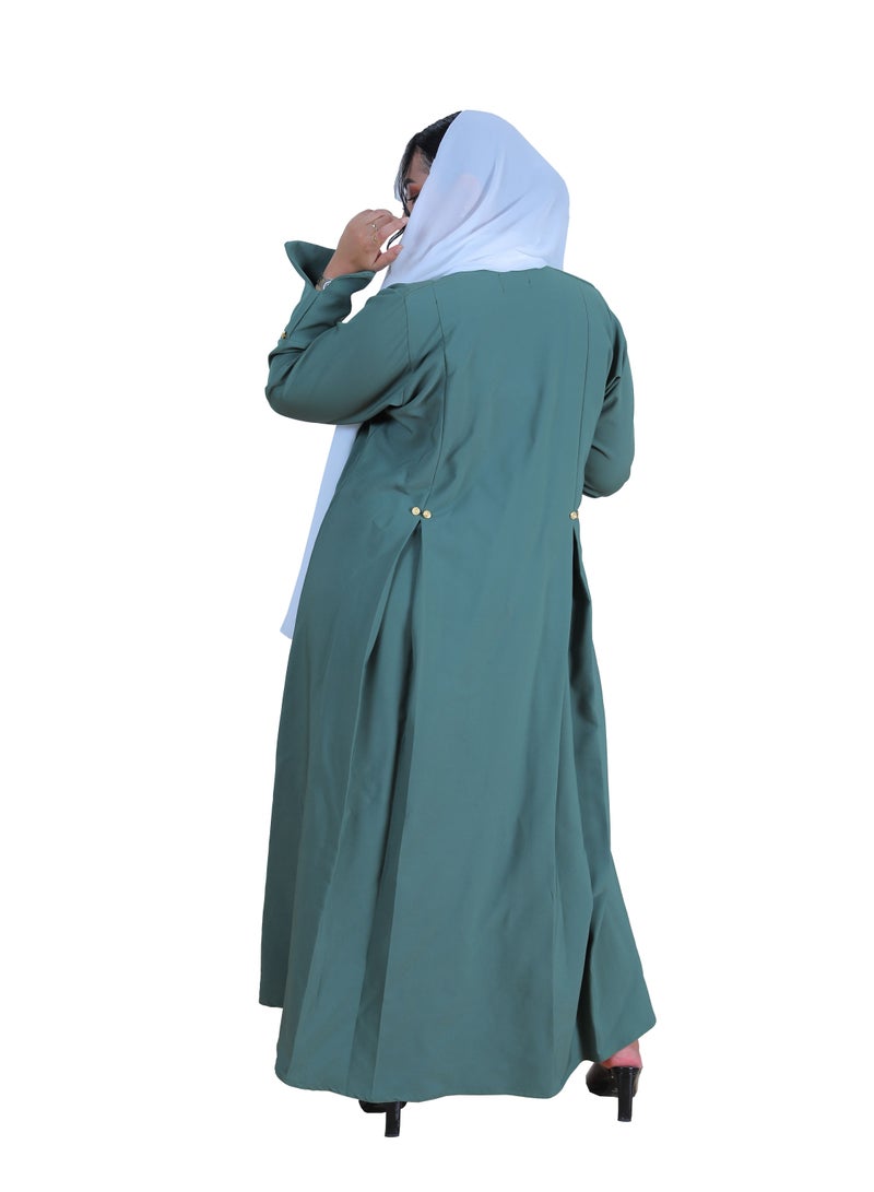 ماي سوق عباية عملية كريب باللون الأخضر تتلاءم مع بيئات العمل المختلفة - Image 3