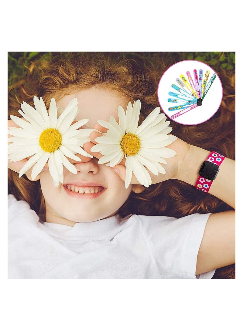 SYOSI 14 Pieces Child Safety ID Wristband Cartoon Pattern Adjustable Waterproof Bracelet Reusable Boys and Girls Outdoor Activities Anti-Lost Identification Bracelet Information Band - Image 5
