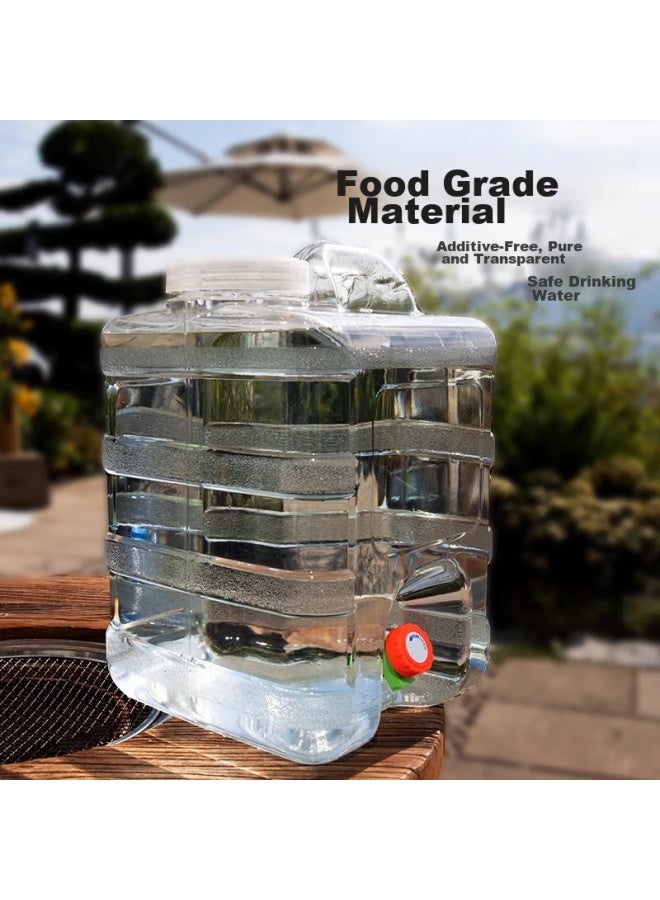 Extreme Space Jidu Kongjian Pure Water Bucket, Mineral Water Bucket, Food-grade Drinking Water Bucket, Portable With Tap, 15l Self-driving Outdoor Square Bucket - Image 5