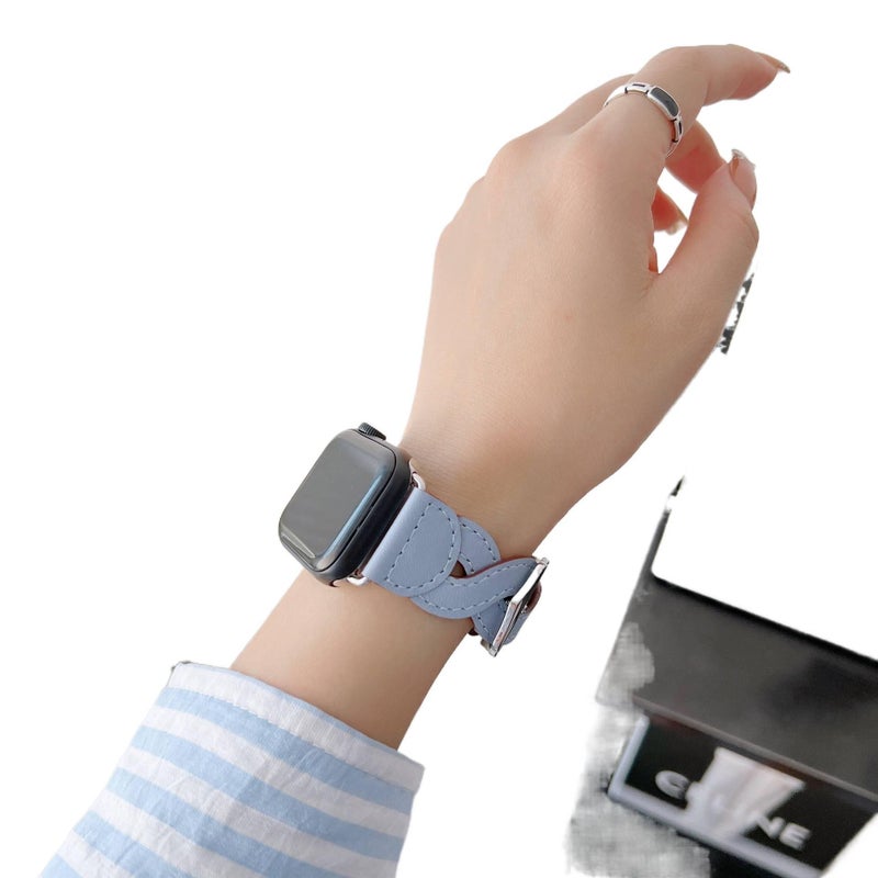 سوار ساعة ذكية باللون برتقالي قابل للتعديل سوار نايلون حلقي متوافق مع Apple Watch 38/40/41/42/44/45/49mm بملاءمة قابلة للتعديل وحزام بديل - Image 4