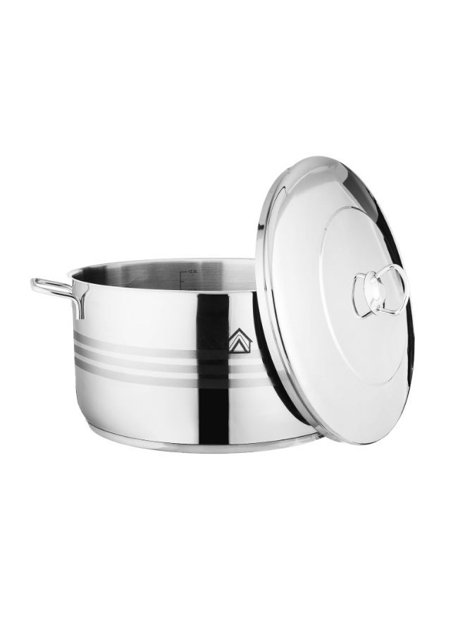 Stainless steel pot, 17 x 32 cm, 13.6 liters - Image 2