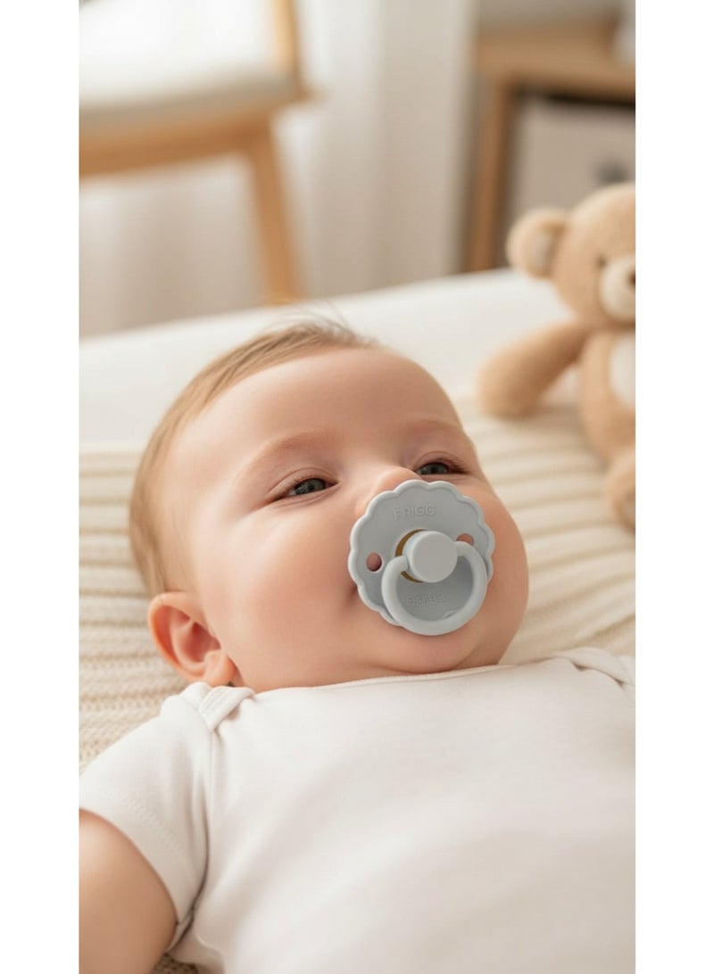 FRIGG Natural Latex Baby Pacifier | Size 1 (0–6 Months) | BPA-Free, Orthodontic Soother | Designed & Made in Denmark - Image 2