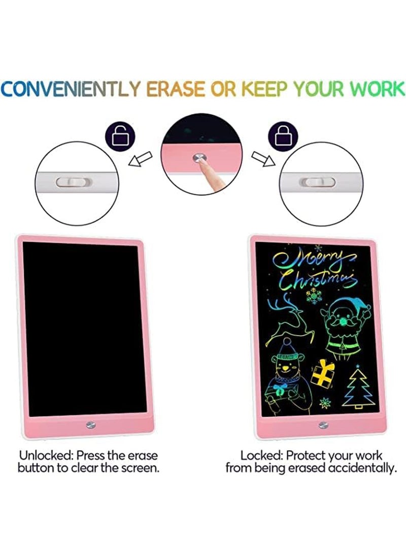 GT-Wheel LCD Writing Tablet for Kids 10 Inch Colorful Drawing Pad with Stylus Reusable Doodle Board with Eye Protection Screen Learning Toy Gift - Image 2
