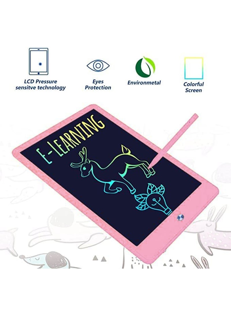 GT-Wheel LCD Writing Tablet for Kids 10 Inch Colorful Drawing Pad with Stylus Reusable Doodle Board with Eye Protection Screen Learning Toy Gift - Image 5