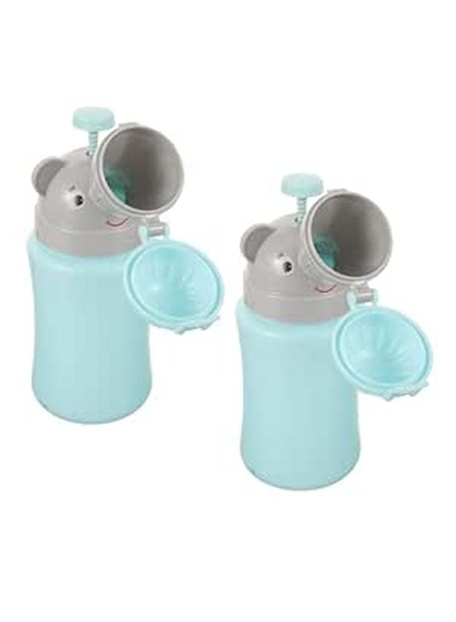 Spill Proof Portable Male Urinal with Lid 2 Pack Travel Emergency Pee Bottle for Car Camping - Image 1