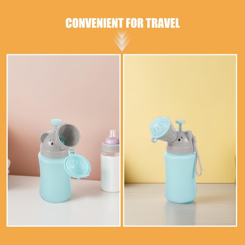 Spill Proof Portable Male Urinal with Lid 2 Pack Travel Emergency Pee Bottle for Car Camping - Image 4