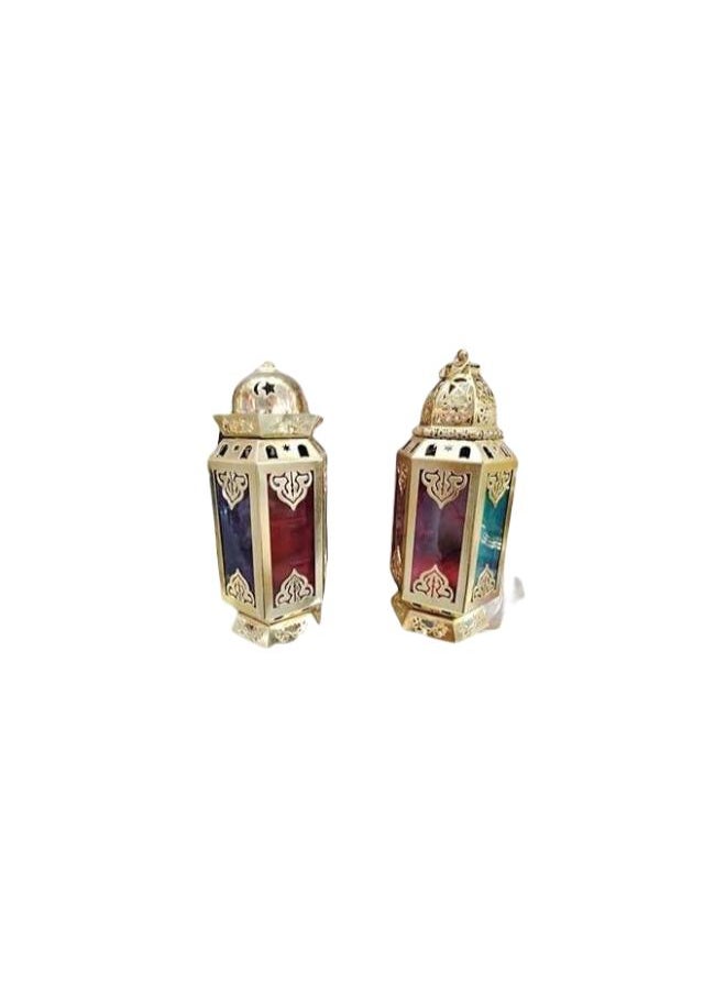 Pack Of 2 Metal Ramdan Lanterns