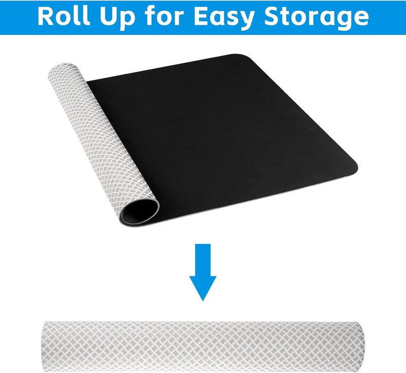 TRINKA Non-Slip Workout Mat for Under Desk Elliptical Machine, Mats for Exercise Equipment, Suitable for Electric Seated Foot Pedal Exerciser, Enhanced Stability & Floor Protection - Image 5