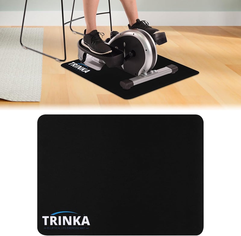 TRINKA Non-Slip Workout Mat for Under Desk Elliptical Machine, Mats for Exercise Equipment, Suitable for Electric Seated Foot Pedal Exerciser, Enhanced Stability & Floor Protection - Image 1