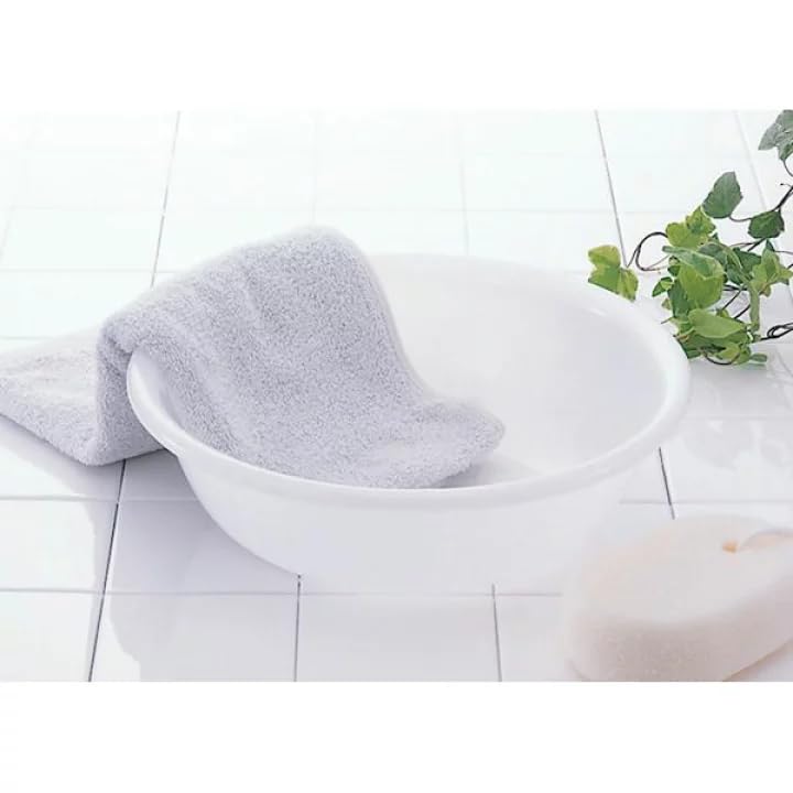 JapanBargain, Japanese Plastic Wash Basin for Home and Camping, Dish Wash Tub, Bathroom Water Tub, Made in Japan, White Color - Image 3