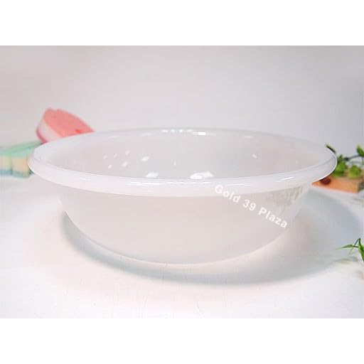 JapanBargain, Japanese Plastic Wash Basin for Home and Camping, Dish Wash Tub, Bathroom Water Tub, Made in Japan, White Color - Image 4