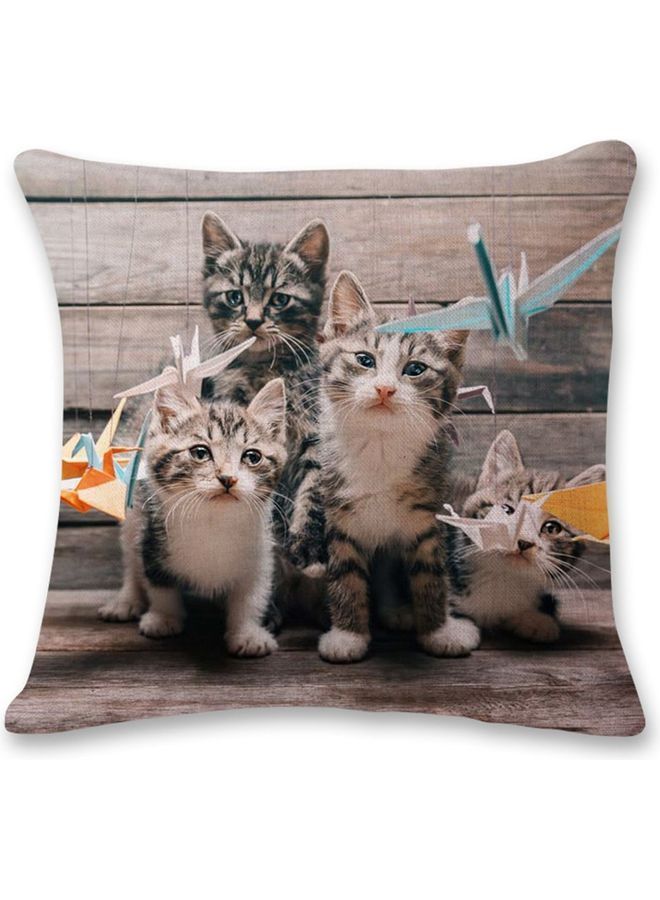 NIBEMINENT Simple Printed Cushion Cover White