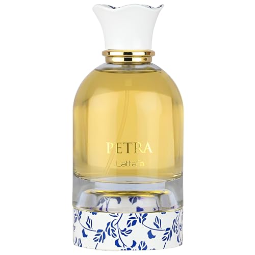 Lattafa Petra Fruity Gourmand Floral Musky Eau de Parfum LongLasting Fragrance for Unisex 34 Ounce 100 ml - Image 1